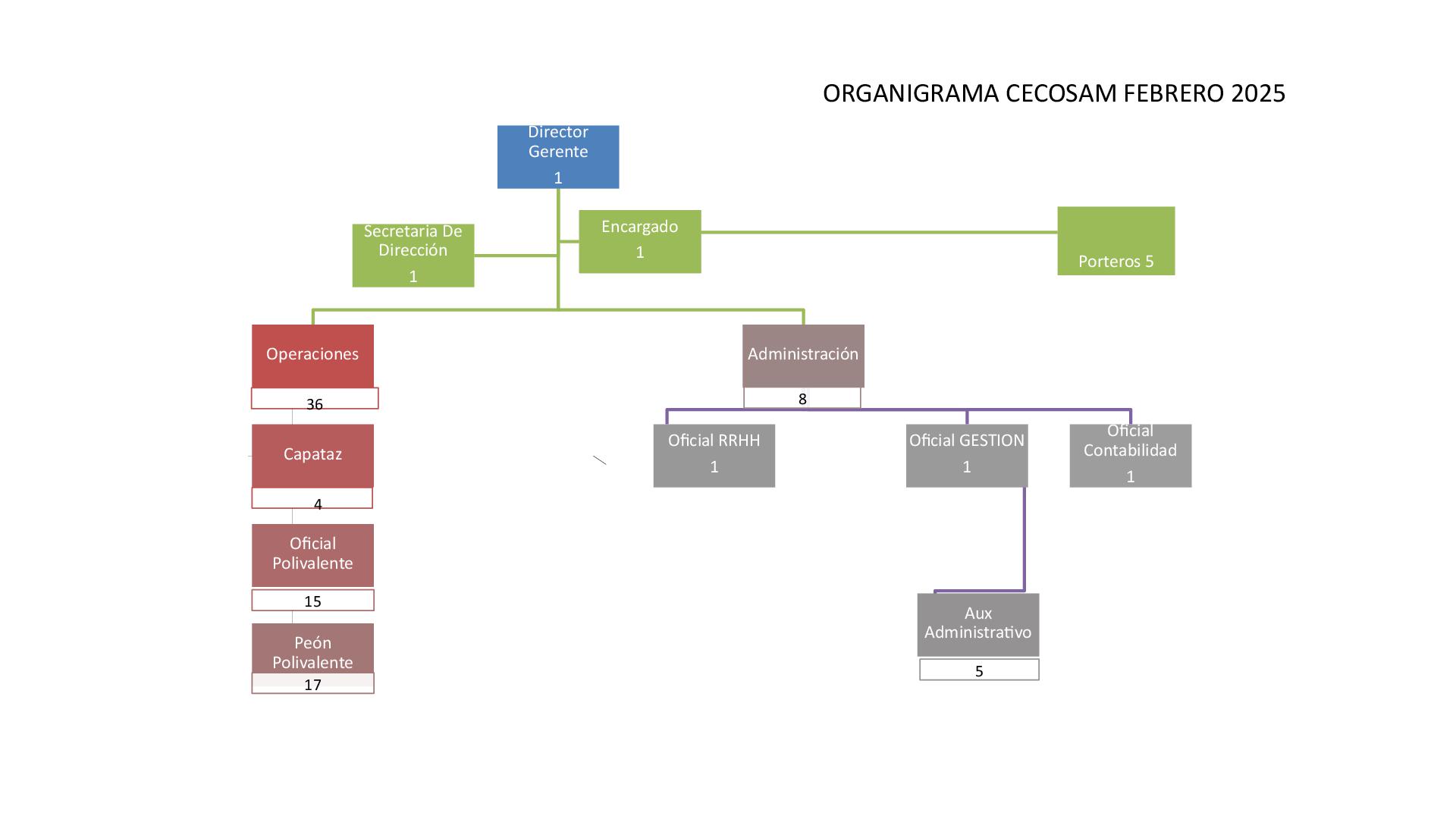 ORGANIGRAMA CECOSAM 2025 r-001