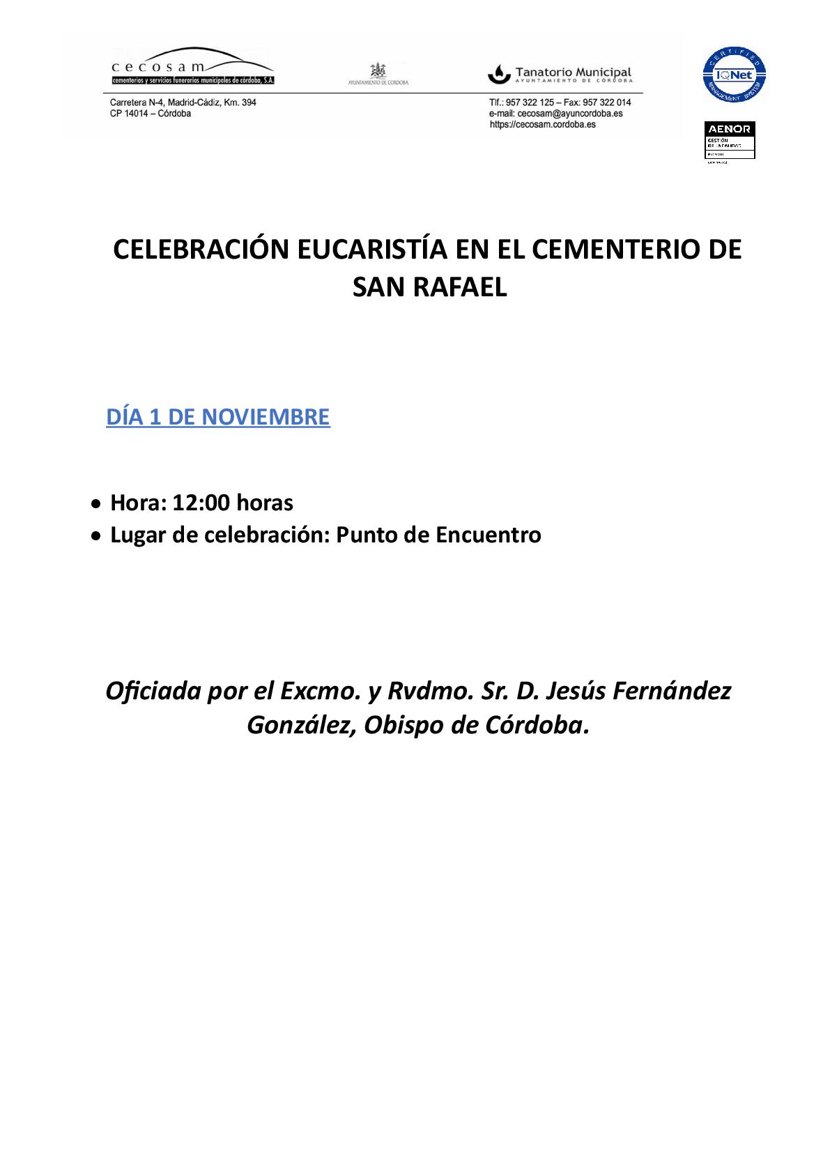 cartel de san Rafael de la Eucaristia-001